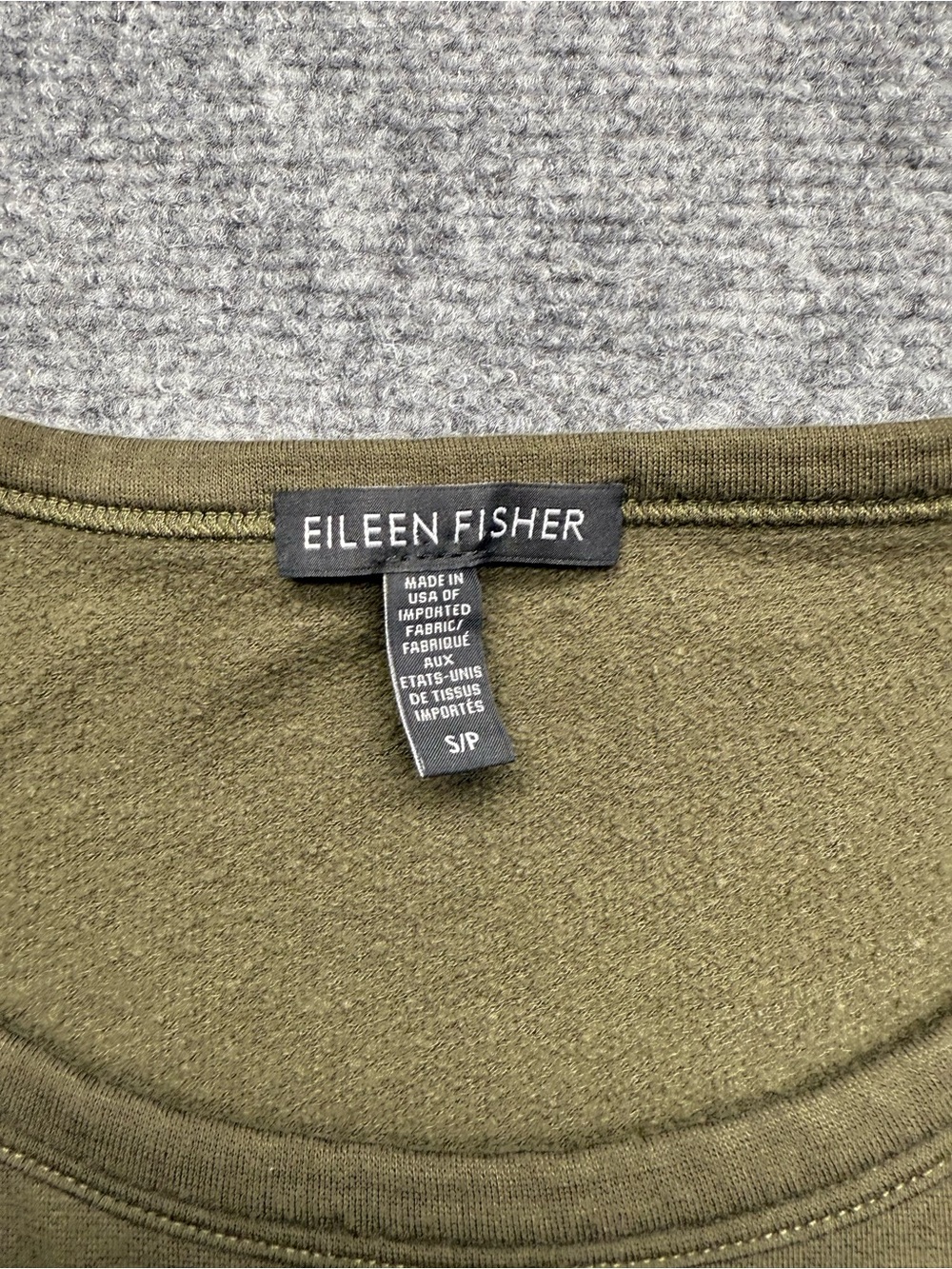 Eileen Fisher Women’s S/P Olive Green Long Sleeve sweater dress - Picture 2 of 8